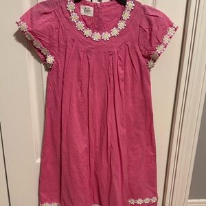 Boden Pink Sundress with Puff Cap Sleeves